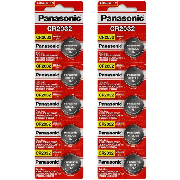 CR 2032 Panasonic Lithium Coin Cell Batteries 3v
